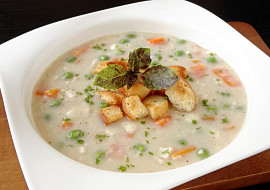 Hermelínový krém se zeleninou