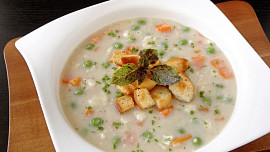 Hermelínový krém se zeleninou