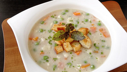 Hermelínový krém se zeleninou