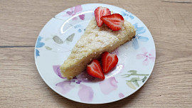 Jogurtový koláč s mandlovou drobenkou podle Míši Landové