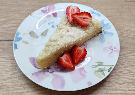 Jogurtový koláč s mandlovou drobenkou podle Míši Landové