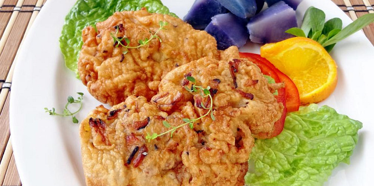 Krkovička smažená v těstíčku