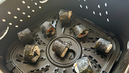 Křupavé sushi rolky z horkovzdušné fritézy