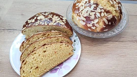 Celozrnný špaldový mazanec