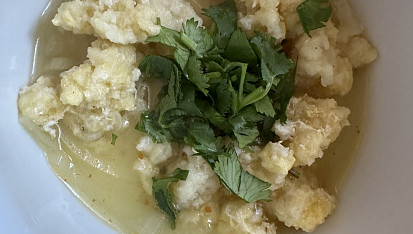 Cibulačka s krupicovou jíškou, Mňam ♥️