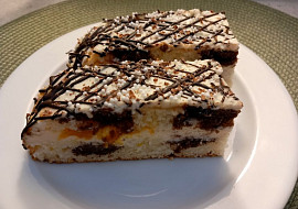 Dvoubarevné řezy s mandarinkovým krémem