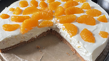 Nepečený cheesecake s ovocem