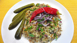 Rizoto z pečeného masa