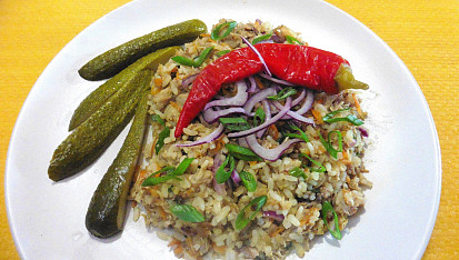 Rizoto z pečeného masa