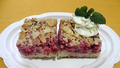 Rybízový koláč s podmáslím