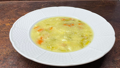 Zasmažená pórková polévka