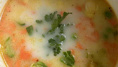 Brokolicová polévka s hráškem a mrkví trochu jinak, Brokolicova ♥️