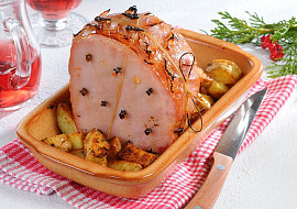 Irská medová šunka s hřebíčkem