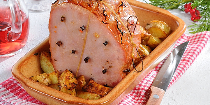 Irská medová šunka s hřebíčkem