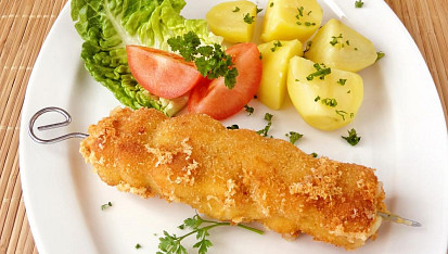 Kuřecí špíz se sýrem