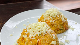 Smetanové rizoto s kari