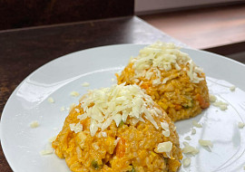 Smetanové rizoto s kari