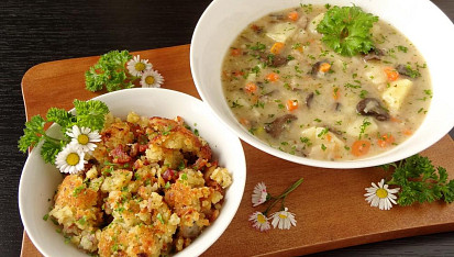 Staročeský kostrbáč s uzeným masem