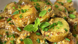 Smetanové brambory z pánve