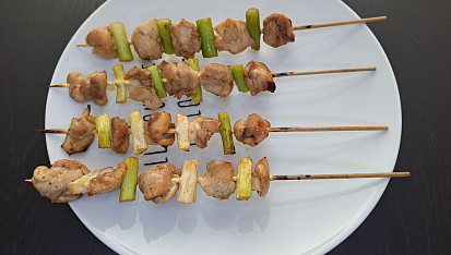 Japonské špízy yakitori
