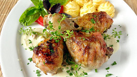 Kuřecí paličky na hořčici