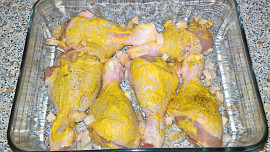 Kuřecí paličky na hořčici