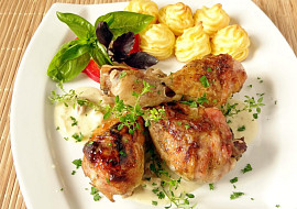 Kuřecí paličky na hořčici