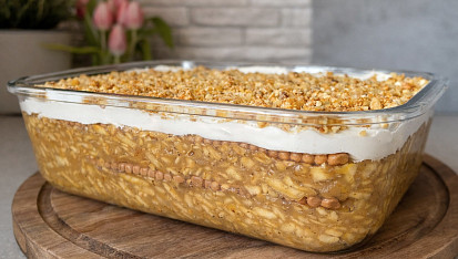 Lehký jablečný dezert bez pečení