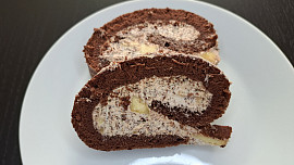 Banánovočokoládová roláda