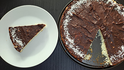 Kokosový dortík s čokoládou