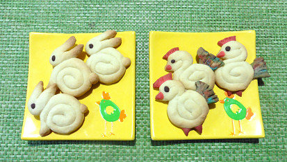 Kuřátka a zajíčci z lineckého těsta