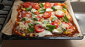 Pizza z jogurtu (Před pečením)