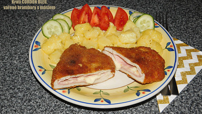 Cordon bleu - plněný řízek