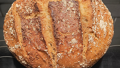 Domácí chléb ze sušeného droždí
