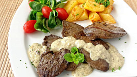 Krůtí játra s nivou na minutku