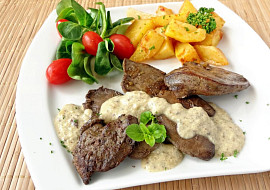 Krůtí játra s nivou na minutku