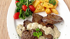 Krůtí játra s nivou na minutku