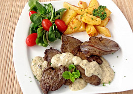 Krůtí játra s nivou na minutku