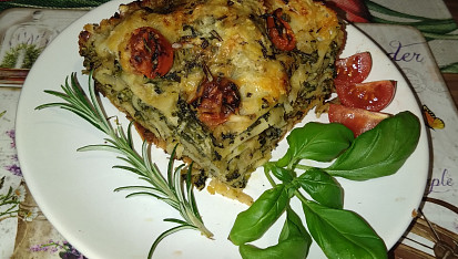Špenátové lasagne s ricottou