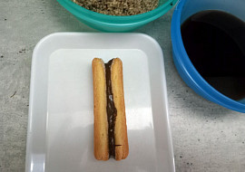 Nepečené zákusky z dlouhých piškotů s krémem