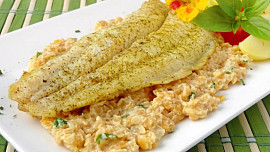 Treska s čočkovým ragú