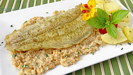 Treska s čočkovým ragú