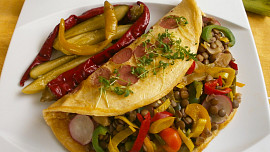 Vaječná omeleta s čočkou na balkánský způsob