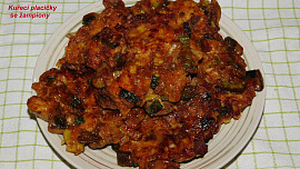 Kuřecí placičky se žampiony