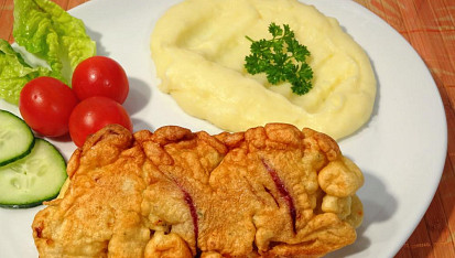 Květákový špíz se salámem