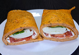 Rychlý wrap z cottage a vajec