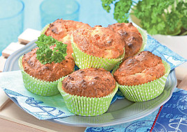 Slané sýrové muffinky