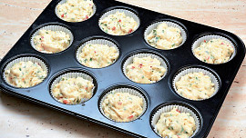 Slané sýrové muffinky