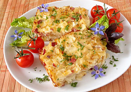 Zapečené flíčky s kysaným zelím