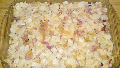 Zapečené flíčky s kysaným zelím